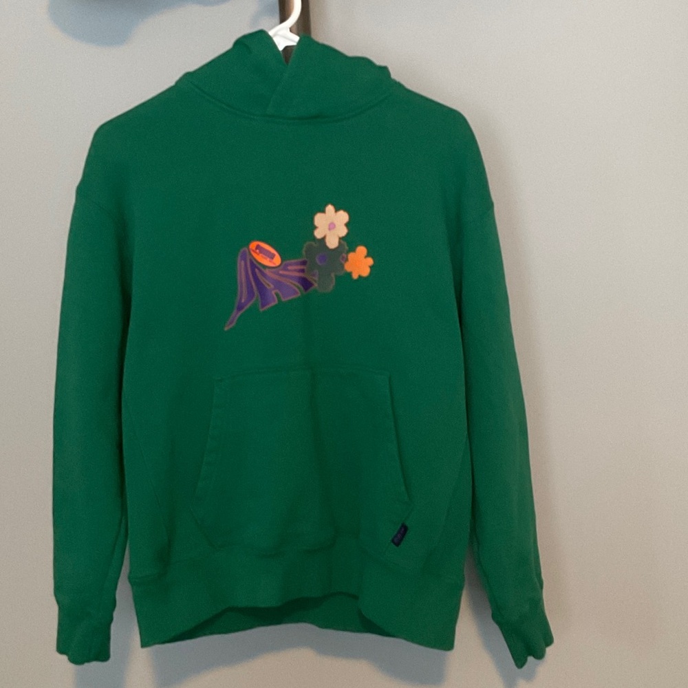 Puma Women’s Green Hoodie with Floral Patch